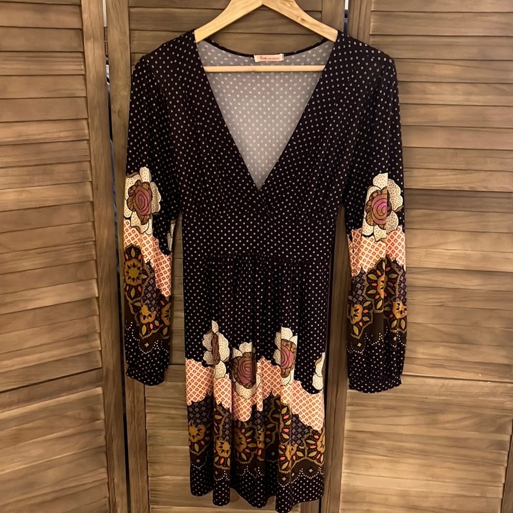 Fire Los Angeles Floral Dress Size L - Picture 4 of 13
